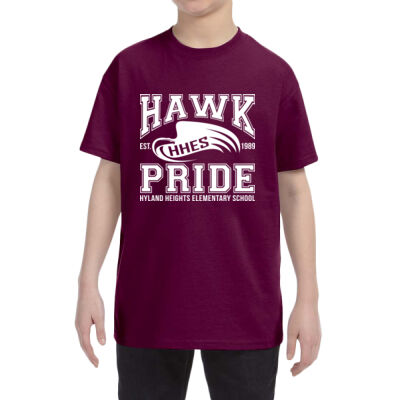 Hawk Pride Youth T-Shirt Maroon/Black Thumbnail