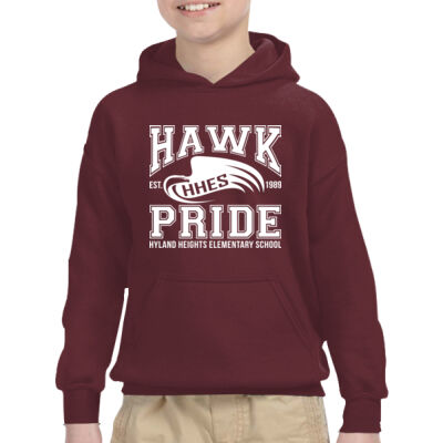 Hawk Pride Youth Hoodie Maroon/Black Thumbnail