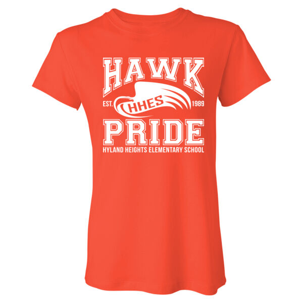 Hawk Pride Ladies T-Shirt Pink/Orange Thumbnail
